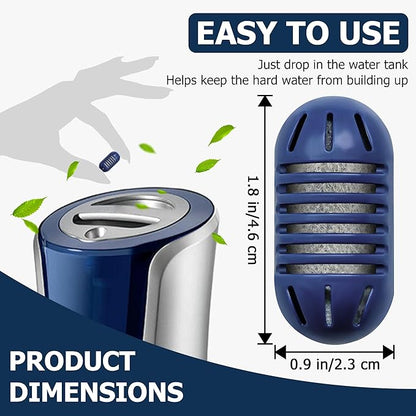 Funmit Demineralization Cartridge for HoMedics Ultrasonic Humidifiers, 20-Pack Demineralization Cartridges Filter Replacement, Prevents Hard Water Build-Up, Filters Mineral Deposits, Purifies Water