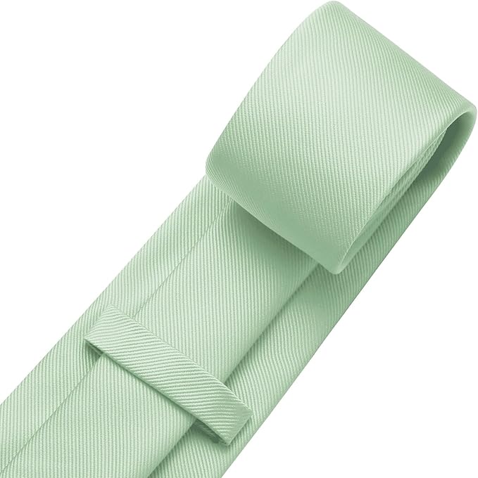 DecTwig Men's Ties Solid Color Formal Neckties 3.15" (8CM) Black Ties For Men