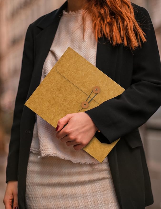 PHOCAR MacBook Air 13 inch Sleeve, Made of Kraft Paper, Waterproof & Antiscratch, Retro Design Laptop Sleeve for MacBook Air 13.3"/13.6" M4 M3 M2 M1