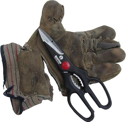 Very Sharp Multi Purpose Scissors - Reinforced Blade Shears, Left and Right Handed for office, kitchen, sewing, gardening