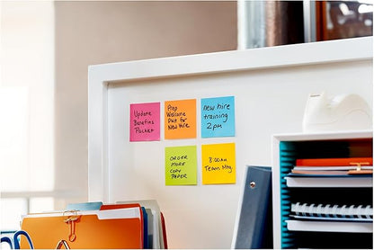 Post-it Super Sticky Notes, 3 x 3 in | Energy Boost Collection | For Organization | 24 Pads, Pack of 8