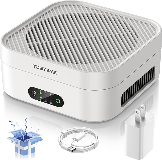 Air Purifiers for Home – True HEPA Air Purifier for Pets, Smoke & Allergies | 600 Sq Ft Coverage | Ultra-Quiet & Portable Small Air Purifier for Bedroom/Travel/Desk/Office/RV