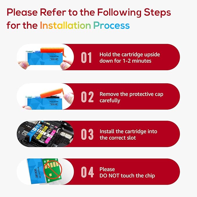 Compatible for Canon 281 Ink Cartridges PGI-280XXL CLI-281XXL Replacement for Canon TR8620a Ink Cartridges Works with TR8620a TR8520 TS6320 TR8620 TS9120 TS702a TS9520a TS9521Ca (5 Pcak)