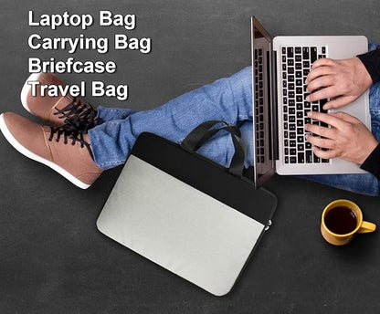 Laptop sleeve 15.6 inch, Laptop Case, laptop bag, Durable Shockproof Protective Computer Cover Carrying Bag Briefcase for 15" 15.6" HP Asus Acer Dell Lenovo Laptop Notebook Ultrabook, (Black/Grey)