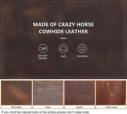 Top Grain Leather 13.3" Slim Laptop Sleeve Case Protector, Minimalist Vintage Design, Handmade, Compatible with MacBook Pro 13.3" MacBook Air M1/M2 ZENBOOK 13.3" & other PC, Coffee 13.3 Inch