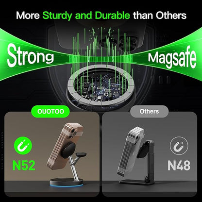 New 3 in 1 Charging Station for Apple Compatible with Magsafe Charger Stand for iPhone 17 16 15 14 13 12 Wireless Charging Station for AirPods Wireless Charger for iWatch Series