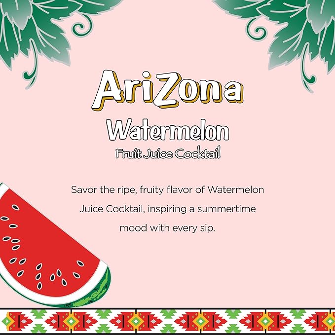 Arizona Watermelon Drink, 6.75 fl oz Tetra Box (Pack of 32)