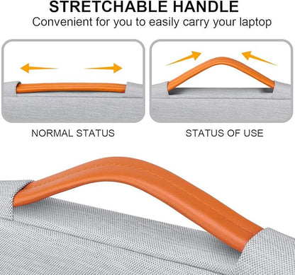 Lacdo 360° Protective 16 Inch Laptop Sleeve Case for 16 Inch HP Lenovo ASUS Acer Dell Laptop/HP Pavilion Envy/Lenovo ThinkPad IdeaPad/Acer Swift/ASUS Vivobook/Dell Computer Bag, Gray
