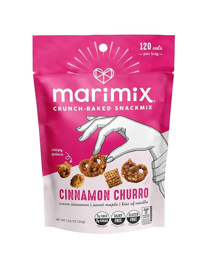 Marimix Mini Snack Mix - 6 pack (Mini Cinnamon Churro, 6 Pack)