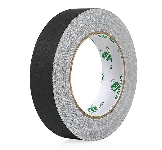 BOMEI PACK Black Gaffer Tape, Matte Non-Reflective, 1inch x 30yds No Residue Hand Tear Self-Adhesive Gaffer Tape for Labeling, Cable, Stage, Photography, Painters and Duct Repair, 1 Pack
