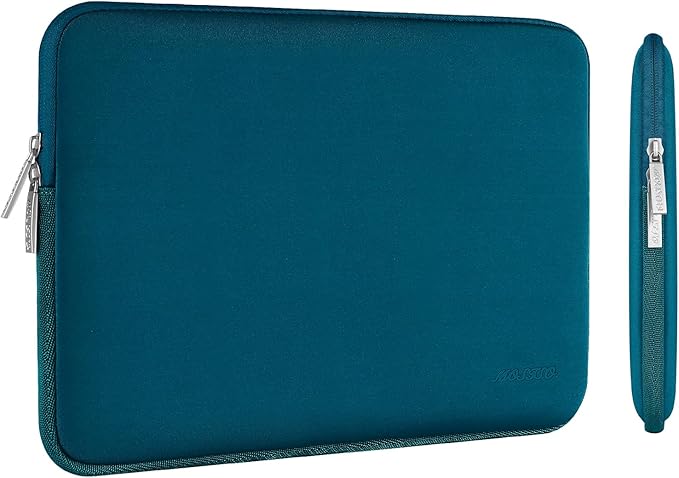 MOSISO Laptop Case 13.3 inch, 13-13.3 inch Laptop Sleeve Bag Compatible with MacBook Air/Pro 13/Pro 14 M5 M4 M3 M2 M1, HP Dell ASUS Lenovo, Neoprene Computer Sleeve Bag with Small Case, Deep Teal