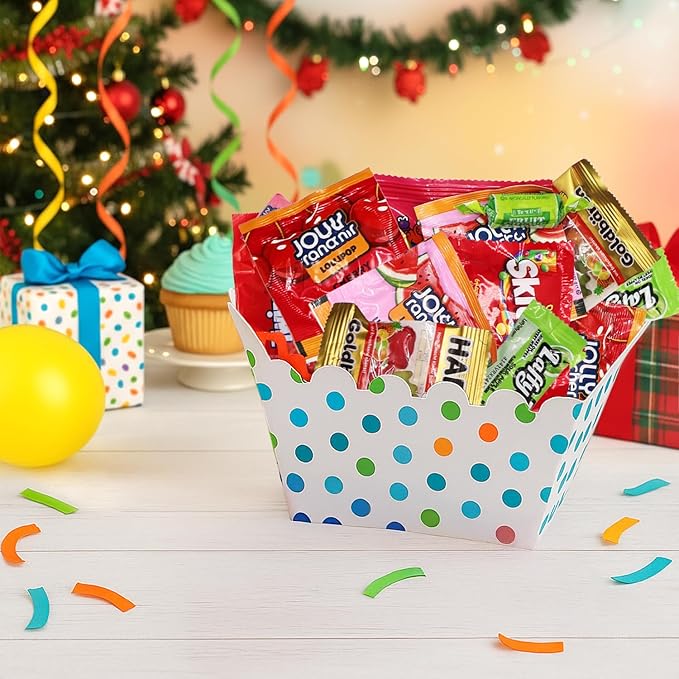 Bulk Christmas Candy Variety Pack 5 Pound - Individually Wrapped Assorted Candies for Stocking Stuffers, Holiday Parties, Pinata Fillers, Classroom, Office Bowls & Treats - Approx. 250 Pieces