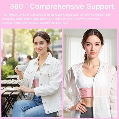 Back Brace Posture Corrector for Women - Adjustable Upper Posture Support Bras for Neck Shoulder Back Straightener - Comfortable Posture Corrector Invisilite Hunchback Slouching Under Clothes (Medium)