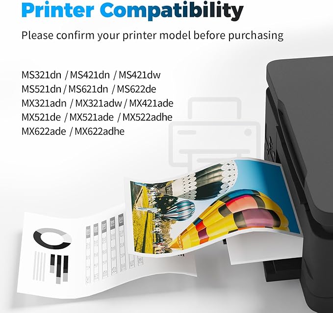 Remanufactured 56F0Z00 Imaging Unit Replacement for Lexmark 56F0Z00 Black Imaging Unit for MS321 MS321dn MS421 MS421dw MS521dn MS621dn MX321 MX421 MX521 MX521de MX521ade MX522 MX622 MX622adhe