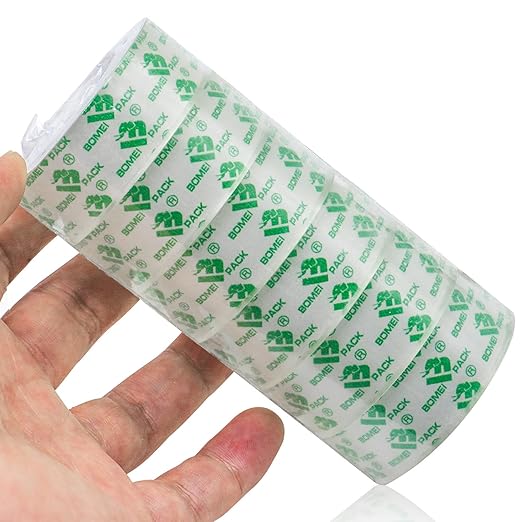 BOMEI PACK 54Rolls Bulk Crystal Clear Transparent Tape Refills, for Tape Dispenser, Home, School and Office, 3/4Inch x 1000 inch