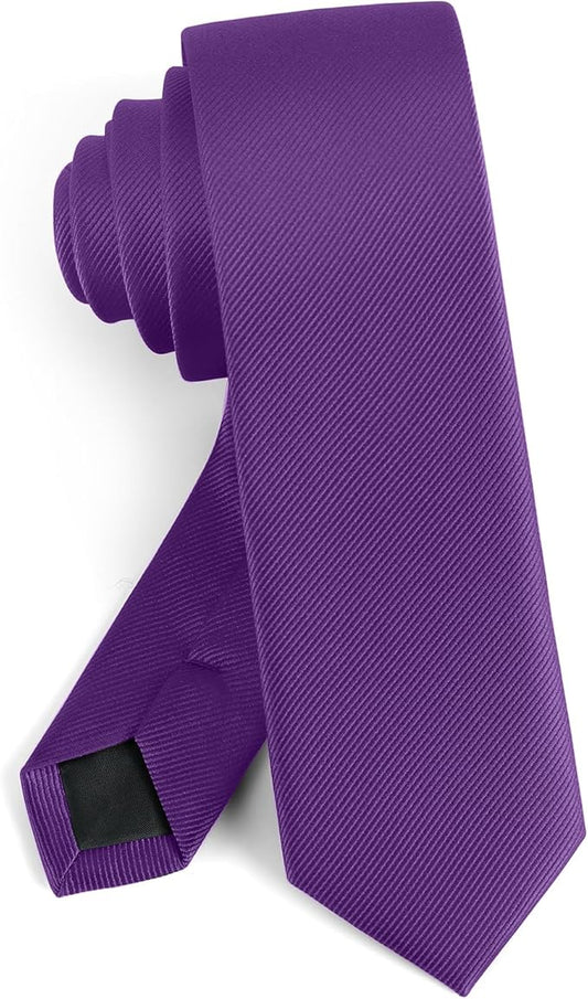 Boys Tie Solid Color Necktie for Age 12-14-16 Years Teen Wedding School Graduation with Gift Box