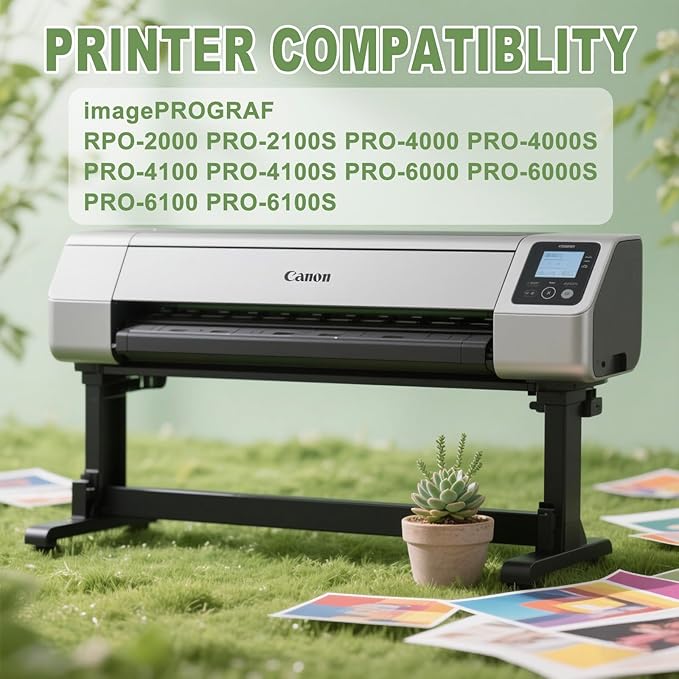 PFI-1300 Ink Tank PFI1300 Ink Cartrigde Compatible with Canon imagePROGRAF PRO-2000 PRO-2100 PRO-4000 PRO-4000S PRO-4100 PRO-4100S PRO-6000 PRO-6000S PRO-6100 PRO-6100S 12Pack 330ML