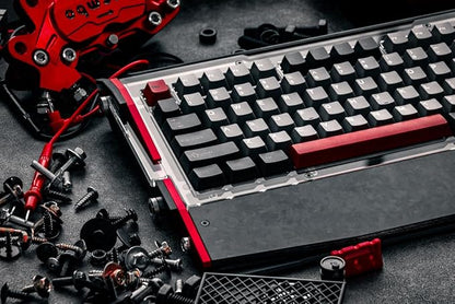 Black Diamond RT Hall Effect Magnetic Gaming Keyboard 75%, 0.04mm Accuracy, 8k Polling Rate, 0.25ms Latency, Leaf Spring Mount Mechanical Feel, Custom Fixed-Wall Magnetic Switch, Alpine White