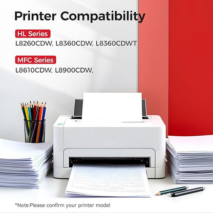TN431 Toner Cartridge Set 4-Pack Printer Replacement Compatible for Brother TN-431 TN433 TN436 MFC-L8900CDW MFC-L8690CDW HL-L8360CDW HL-L8260CDW MFC-L8610CDW MFC-L8905CDW MFC-L9570CDW HL-L8360CDWT Ink