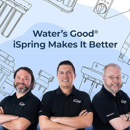 iSpring F5DS-PF Full Filter Replacement Set, Fits DS4B-PF & DS4S-PF Bottleless Water Dispenser, Up to 12 Months Based on Use & Water Quality, Includes 2x FPDS, 1x FCPFDS, 1x FGKDS and 1x FTDS