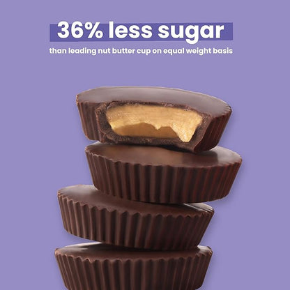 UNREAL Dark Chocolate Almond Butter Cups | 5g Sugar | Certified Vegan, Gluten Free, Fair Trade, Non-GMO | No Sugar Alcohols or Soy | 210 Grams