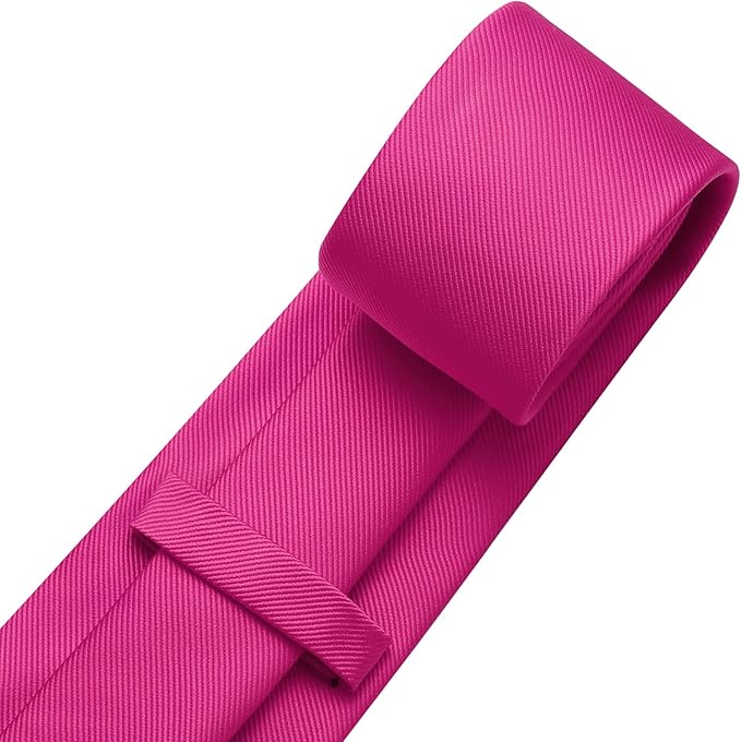 DecTwig Men's Ties Solid Color Formal Neckties 3.15" (8CM) Black Ties For Men