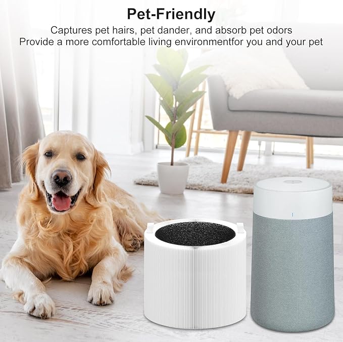 Blue Pure 411i/411a Max Replacement Filter Compatible with 411i/411a Max Air Purifier. Blue Pure F4MAX, 3-in-1 H13 Ture Filter and High-Efficiency Activated Carbon Filters, 2 Pack.