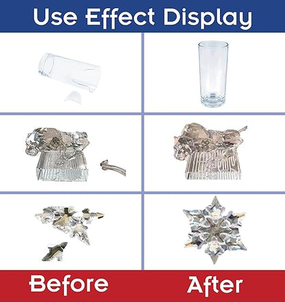 30g Glass Glue,Acrylic Adhesive,Super Instant Glue Bonding Between Glasses,Glass and Other Materials,Quick-Dry Waterproof Clear