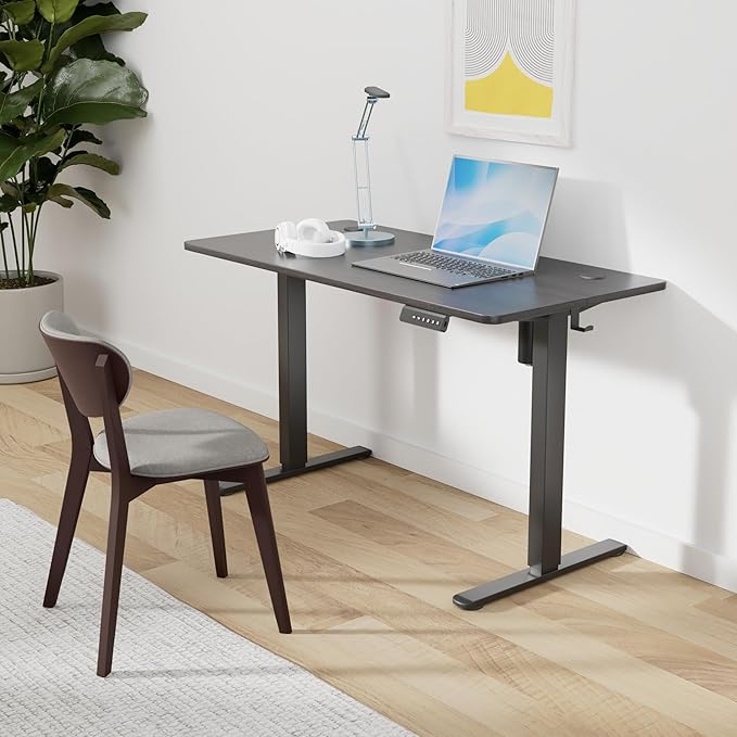 STARY Electric Standing Desk Adjustable Height Sit Stand Home Office Desk with Splice Board