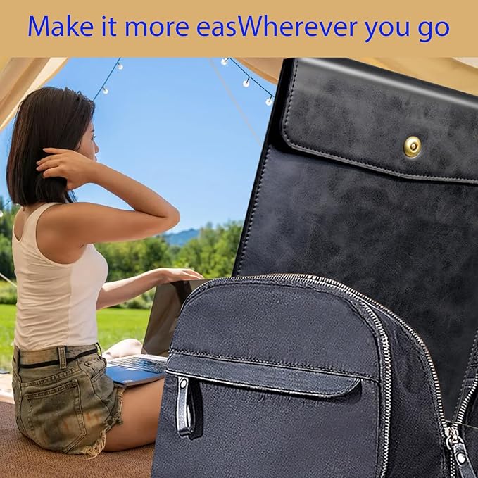 Genuine Leather Laptop Sleeve Compatible with 13 Inch MacBook Air M4 M3 M2 M1＆MacBook Pro M2 2022 M1 2020-2016,Laptop Cover for 13-13.3 Inch Notebook,Black