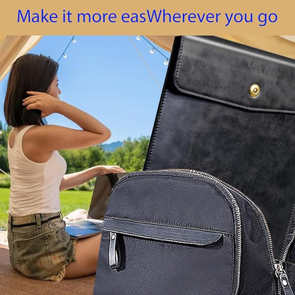 Genuine Leather Laptop Sleeve Compatible with 13 Inch MacBook Air M4 M3 M2 M1＆MacBook Pro M2 2022 M1 2020-2016,Laptop Cover for 13-13.3 Inch Notebook,Black
