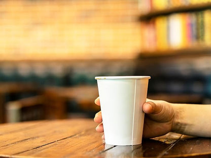 Axe Sickle 300 Pcs 8 Oz Disposable Paper Cups, Hot and Cold Beverage Drinking Cup for Coffee, Water, Juice for Party, Picnic,Travel,and Events