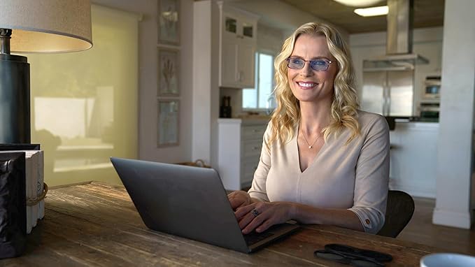 Always With You ThinOptics Blue Light Blocking Reading Glasses for Computers & Screens - Ultra Lightweight and Durable