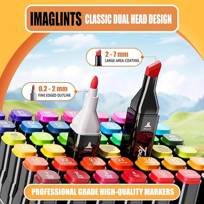 Alcohol Markers 262 Colors with Base Drawing Pen Dual Tip Art Markers for Sketch Anime Illustrations