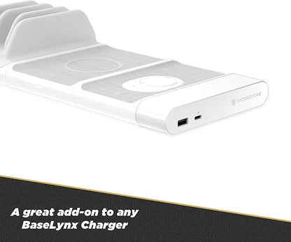 Scosche BLPEWT-SP 30W Dual USB Port Power Endcap for Scosche BaseLynx Modular Charging Stations, White