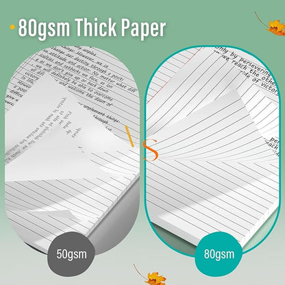 12 Pack Legal Pads 8.5 x 11 Note Pads 8.5 x 11 Inch Notepad 360 Sheets Writing Pads Wide Ruled Lined Paper Pads White Paper Note Pads 8.5 x 11 with 30 Sheets Per Legal Pad for School, Office, Home