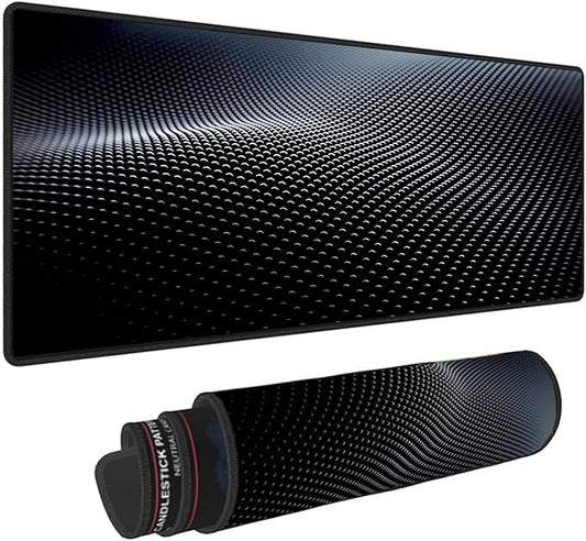 Mouse Pad Gaming Mousepad 31.5x11.8 Inch - 3mm Durable Fabric with Non-Slip Base, Waterproof Surface & Reinforced Edges for Gamers, Work Desks and Streaming Setups(Sci-Fi Lines)