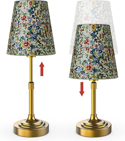 Scalable Portable Cordless Table Lamp, Built in Rechargeable Battery, 2700-6000k Color Temperature, Fully Dimmable, Ambient Light for Patio, Restaurant, Bar, Bedroom, Dining (Flower)