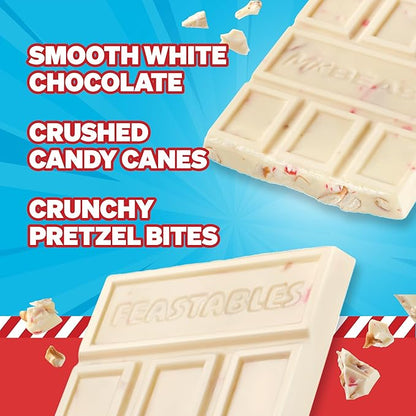Feastables MrBeast Pretzel Mint Fudge Crunch Bar, Extra Large Size Candy Bar for Adults & Kids, Candy Bars for Snacks, Gifts, or Dessert, Made With Fairtrade Cocoa, 3.35 Oz Each, 12 Count