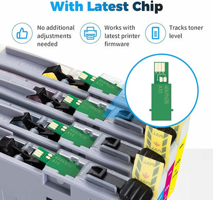 LC404 Ink Cartridges Replacement for Brother Ink Cartridges LC404 LC-404 LC404XL Compatible with Brother MFC-J1205W MFC-J1215W MFC-J1205W XL Printer (4 Pack, Black Cyan Magenta Yellow)
