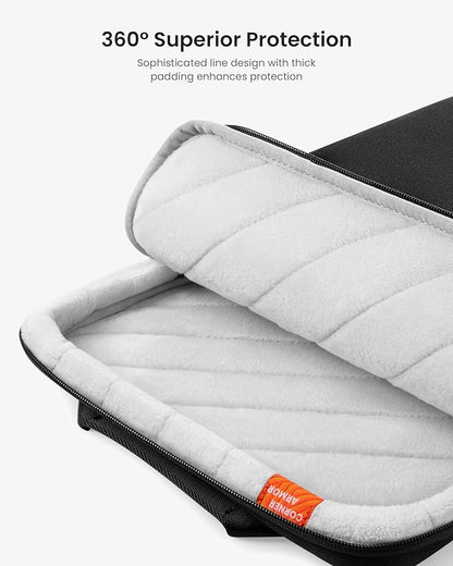 tomtoc 360 Protective Laptop Sleeve Designed for 15-inch MacBook Air M4/A3241, M3/A3114 M2/A2941 2025-2023, 15'' Surface Laptop AI PC/6, Water-Resistant Well-Organized Accessory Sleeve Case