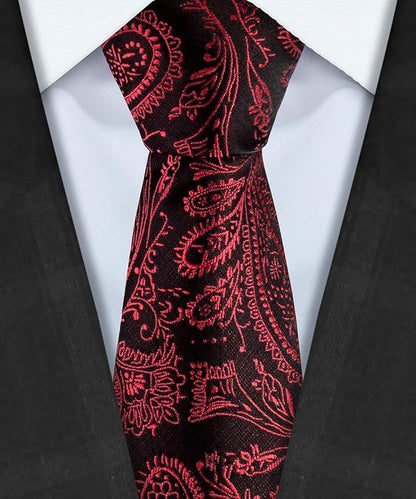 TIE G 5pcs Tie Set in WHITE OR BLACK GIFT BOX: Solid Color Necktie, Satin Bow Tie, Pocket Square, Lapel, Cuff Links