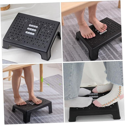 Non-Slip Footstool Under Desk Footrest for Leg Support Stable Step Stool for Office and Home Use Ergonomic Design to Relax Tired Legs and Work Efficiency