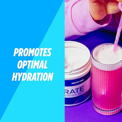 AdvoCare Rehydrate - Electrolyte Drink Mix - Includes Magnesium, Sodium, Potassium & Calcium - Antioxidant & Amino Acid Fortified - Supports Hydration & Recovery - Grape, 12.7 oz