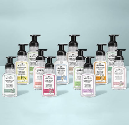 J.R. Watkins Foaming Hand Soap Refill, Moisturizing Foam Hand Wash, Formulated with Plant-Based Cleansers, Alcohol-Free, Cruelty-Free, Rosewater, 28 fl oz, 2 Pack