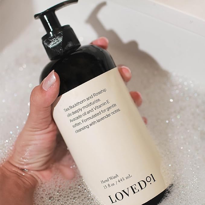 Loved01 Hand Wash, John Legend Skincare, Liquid Hand Soap, Gentle & Hydrating, Cruelty-Free, Formulated with Nourishing Oils & Soft Lavender, 2-Pack (15 oz each)