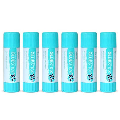 Darice Giant Glue Sticks, Large 115-gram/4.05oz Jumbo XL Glue Stick - Washable, Non-Toxic - Classroom School Supplies - 6 Pack