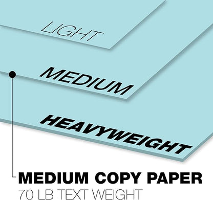 Springhill 11” x 17” Blue Copy Paper, 28lb Bond/70lb Text, 104gsm, 2,000 Sheets (4 Reams) – Colored Printer Paper with Smooth Finish – Versatile and Flexible Computer Paper – 024156C