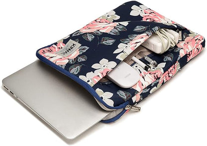 Kinmac 360° Protective Laptop Sleeve Case Bag Cover with Handle for MacBook Pro 16 inch,16 inch HP,Lenovo,Dell,ASUS,Acer Ultrabook and Business Laptop (Rose-Blue)