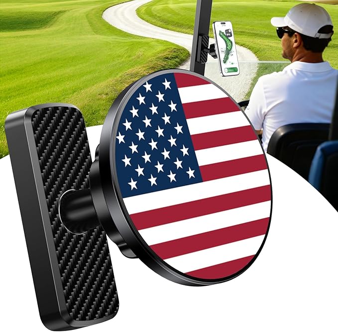 Mens Valentines Day Gifts for Husband, Magnetic Golf Cart Phone Holder Mount, Golf Gifts for Men Dad Golfers, 360° Rotation Golf Accessories for Mens Gifts for Birthday Anniversary Valentine's Day